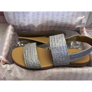 Easy Spirit Lana2 Silver Stretch Comfort Sandals Lightweight - Various Sizes NEW